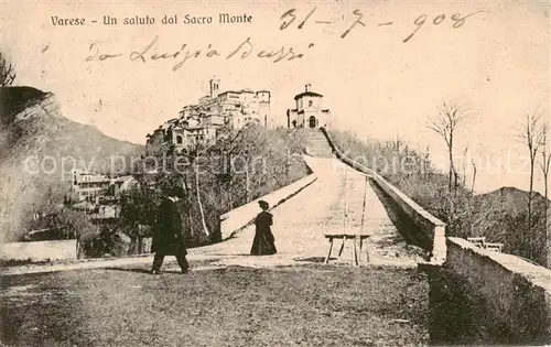 AK / Ansichtskarte 73802357 Varese_Lombardia_IT Un saluto dal Sacro Monte 