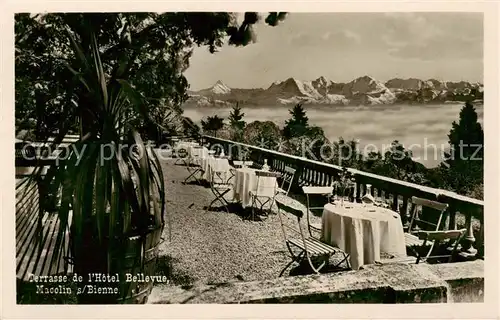 AK / Ansichtskarte Macolin_sur_Bienne_BE Terrasse de lHotel Bellevue 