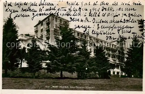 AK / Ansichtskarte Mont_Pelerin_VD Hotel Pension Stucky 