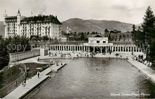 AK / Ansichtskarte Gstaad_BE Palace Plage Piscine 