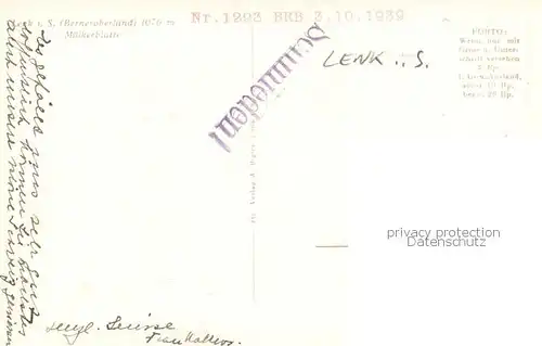 AK / Ansichtskarte Lenk_Simmental Muelkerblatte Panorama Lenk Simmental