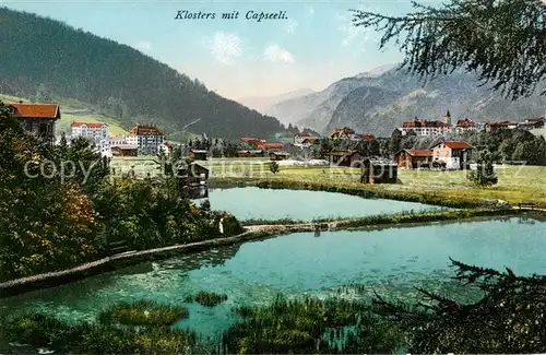 AK / Ansichtskarte Klosters_GR mit Capseeli Klosters_GR