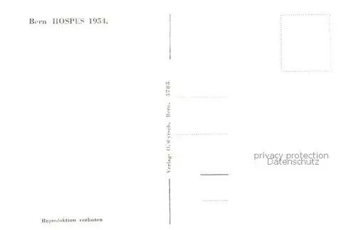 AK / Ansichtskarte Bern_BE Hospes 1954 Ausstellung Messe Bern_BE