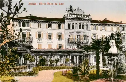 AK / Ansichtskarte Zuerich_ZH Hotel Baur au Lac Zuerich_ZH