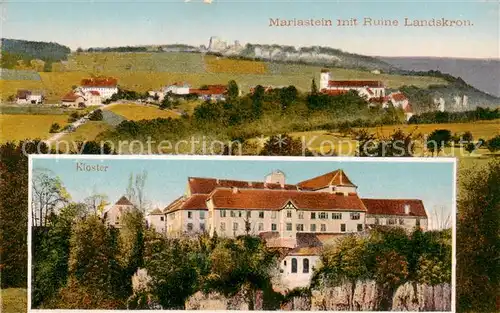 AK / Ansichtskarte Mariastein_SO Kloster Panorama mit Ruine Landskron Mariastein_SO