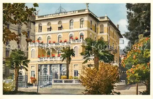 AK / Ansichtskarte Paradiso_Lago_di_Lugano_TI Hotel Bellevue au Lac Kuenstlerkarte 