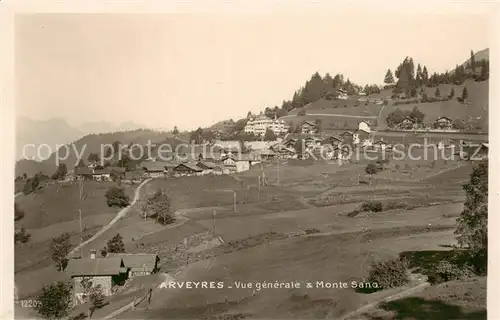 AK / Ansichtskarte Arveyres_Villars sur Ollon_VD Vue generale et Monte Sano 
