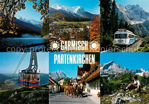 AK / Ansichtskarte  Seilbahn_Cable-Car_Telepherique Garmisch Partenkirchen Oberbayern 