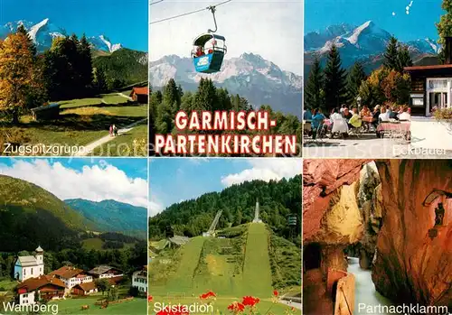 AK / Ansichtskarte  Seilbahn_Cable-Car_Telepherique Garmisch Partenkirchen Oberbayern 