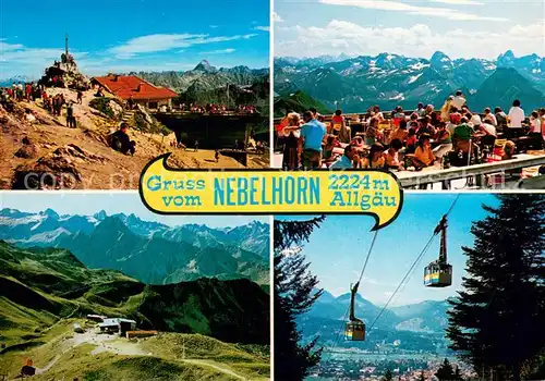 AK / Ansichtskarte  Seilbahn_Cable-Car_Telepherique Nebelhorn Allgaeu 