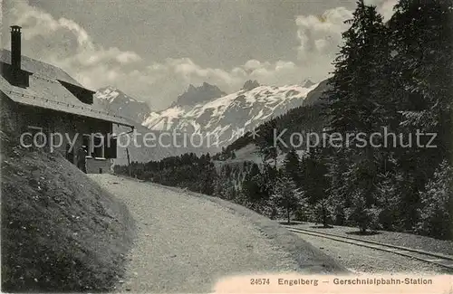AK / Ansichtskarte Engelberg__OW Gerschnialpbahn Station 