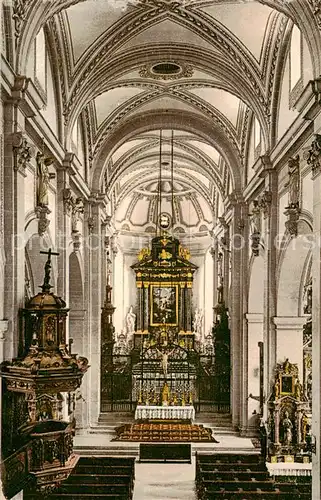 AK / Ansichtskarte Luzern__LU Inneres der Hofkirche 