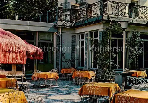 AK / Ansichtskarte 73802592 Stresa_Lago_Maggiore_IT Hotel Restaurant Ariston Terrasse 
