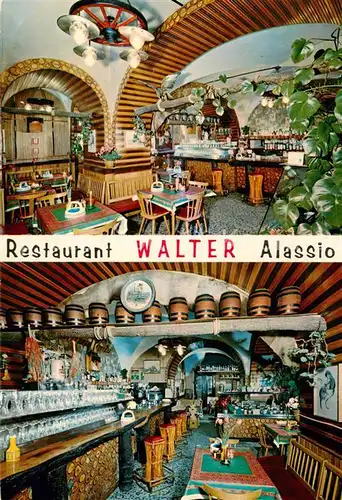 AK / Ansichtskarte  Alassio_Liguria_IT Restaurant Walter Gaststube Theke 