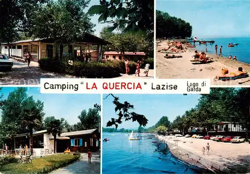 AK / Ansichtskarte  Lazise_Lago_di_Garda Camping La Quercia Bungalows Strand Lazise_Lago_di_Garda