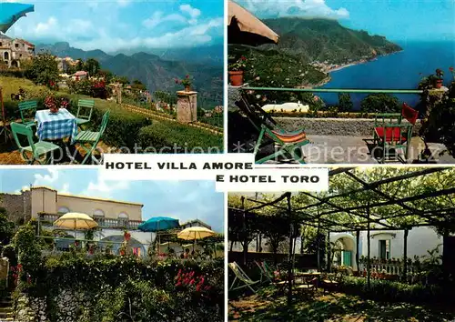AK / Ansichtskarte 73802627 Ravello_Amalfikueste_Salerno_IT Hotel Villa Amore e Hotel Torro Panorama 