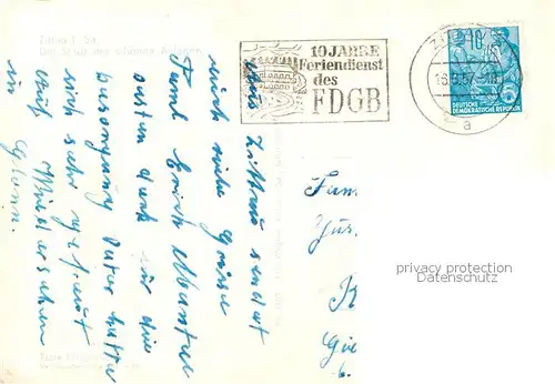 AK / Ansichtskarte  Zittau Stadtpanorama Zittau