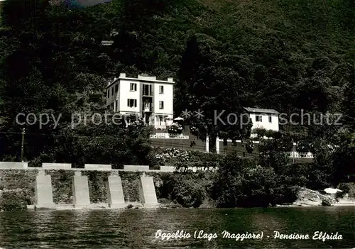 AK / Ansichtskarte 73802645 Oggebbio_Piemonte_IT Pensione Elfrida Ansicht vom See aus 