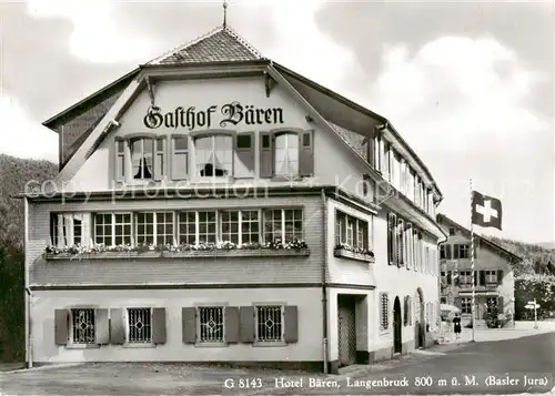 AK / Ansichtskarte Langenbruck__BL Hotel Gasthof Baeren 