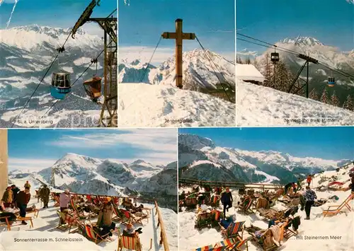 AK / Ansichtskarte 73802649 Seilbahn_Cable-Car_Telepherique Jenner Seilbahn Resten Obersalzberg 