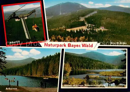AK / Ansichtskarte 73802683 Sessellift_Chairlift_Telesiege Naturpark Bayer. Wald Arber 