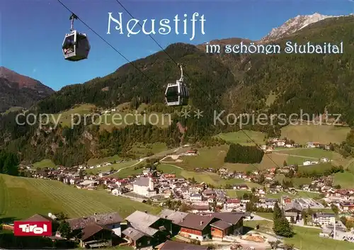 AK / Ansichtskarte 73802684 Seilbahn_Cable-Car_Telepherique Neustift Stubaital Tirol 