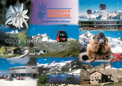 AK / Ansichtskarte 73802685 Seilbahn_Cable-Car_Telepherique Stubaier Gletscher Tirol 