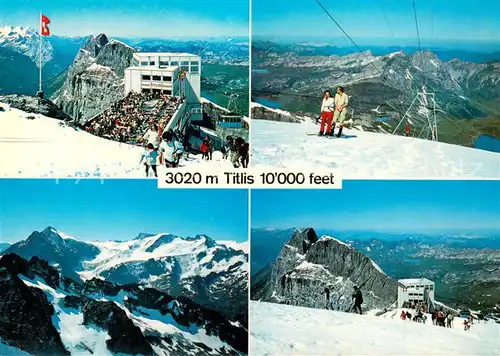 AK / Ansichtskarte 73802696 Skilift_Schlepplift_Remontees-Mecaniques Engelberg Titlis 
