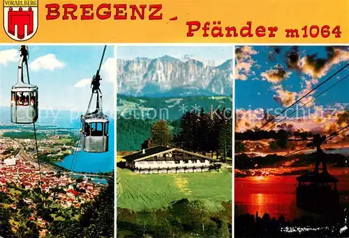 AK / Ansichtskarte 73802699 Seilbahn_Cable-Car_Telepherique Bregenz Pfaender 
