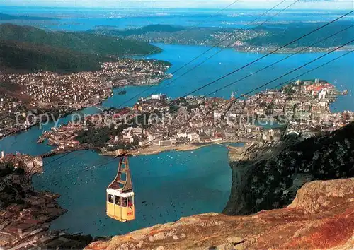 AK / Ansichtskarte 73802700 Seilbahn_Cable-Car_Telepherique Bergen Norge 