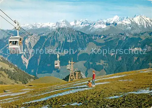 AK / Ansichtskarte  Seilbahn_Cable-Car_Telepherique Lungern Schoenbueel 