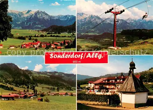 AK / Ansichtskarte 73802747 Sessellift_Chairlift_Telesiege Sonderdorf Allgaeu 