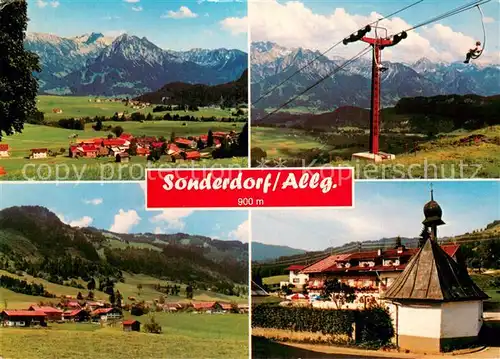 AK / Ansichtskarte  Sessellift_Chairlift_Telesiege Sonderdorf Allgaeu 