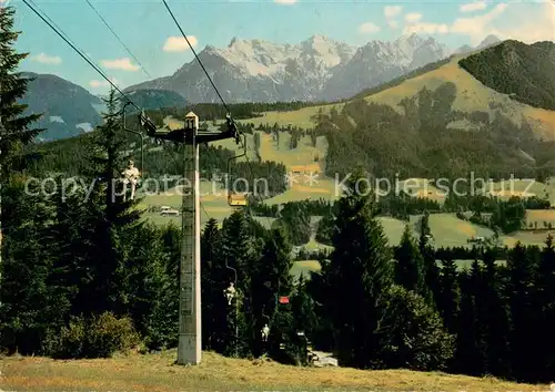 AK / Ansichtskarte 73802753 Sessellift_Chairlift_Telesiege Fieberbrunn  Tirol 