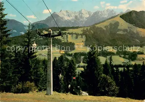 AK / Ansichtskarte  Sessellift_Chairlift_Telesiege Fieberbrunn  Tirol 