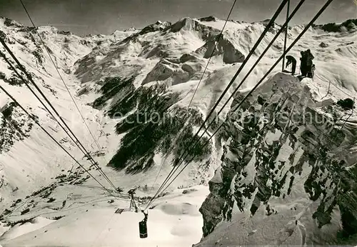 AK / Ansichtskarte  Seilbahn_Cable-Car_Telepherique Val D isere Savoie 