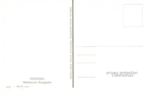 AK / Ansichtskarte  Seilbahn_Cable-Car_Telepherique Edersee Waldecker Bergbahn 