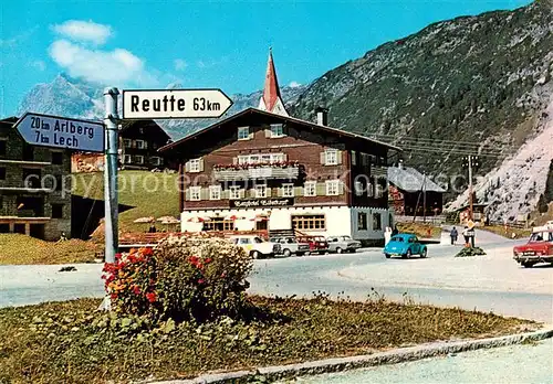AK / Ansichtskarte 73802818 Warth_Arlberg_AT Restaurant Cafe Berghotel Biberkopf 