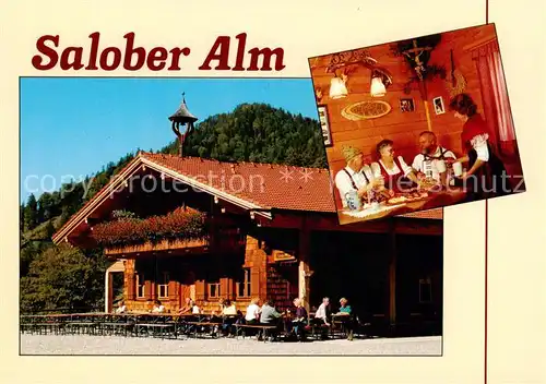 AK / Ansichtskarte  Vils_Tirol Salober Alm Gaststube Vils_Tirol