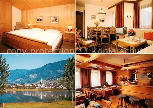 AK / Ansichtskarte  Uttendorf_Salzburg Pension Evi Gaestezimmer Gaststube Bar Weisseepartie Uttendorf Salzburg