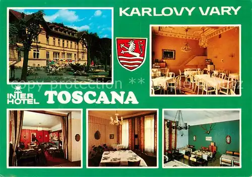 AK / Ansichtskarte  Karlovy_Vary_Karlsbad Interhotel Toscana Gastraeume 