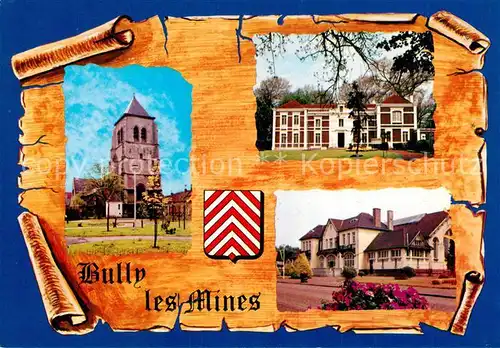 AK / Ansichtskarte Bully les Mines Kirche Hotels Bully les Mines