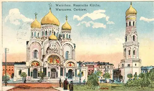 AK / Ansichtskarte  Warschau_Masowien Russische Kirche Warschau Masowien