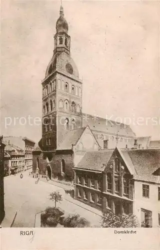 AK / Ansichtskarte 73802889 Riga_Latvia Domkirche 