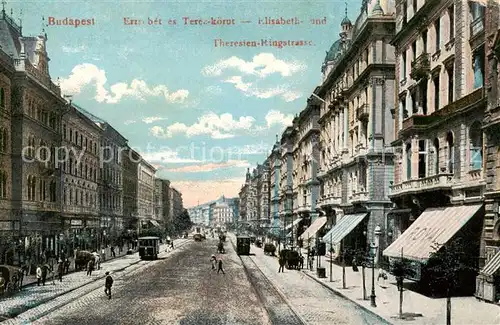 AK / Ansichtskarte  Budapest_HU Elisabeth und Theresien Ringstrasse Feldpost 