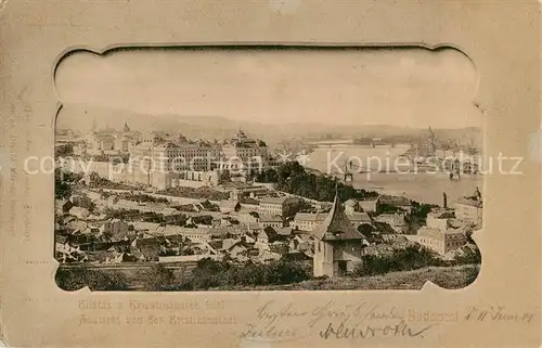 AK / Ansichtskarte  Budapest_HU Blick von der Kristinenstadt 