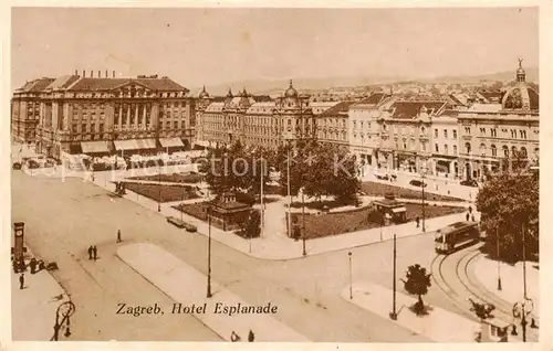 AK / Ansichtskarte 73802926 Zagreb_Agram_Croatia Hotel Esplanade 