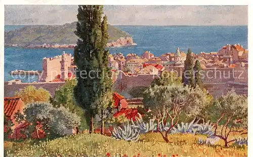 AK / Ansichtskarte 73802936 Dubrovnik_Ragusa Vue prise du Nord Est et ile Lacroma Dubrovnik Ragusa