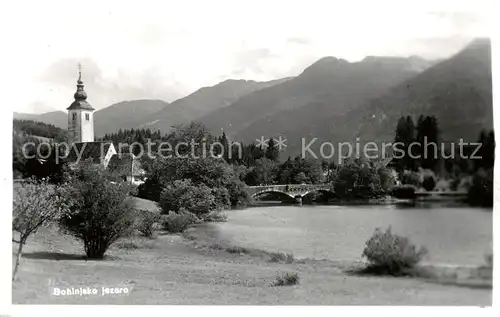 AK / Ansichtskarte 73802962 Bohinjsko_Jezero_Czechia Panorama Kirche 