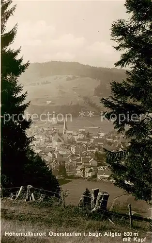 AK / Ansichtskarte 73802967 Oberstaufen Panorama mit Kapf Oberstaufen